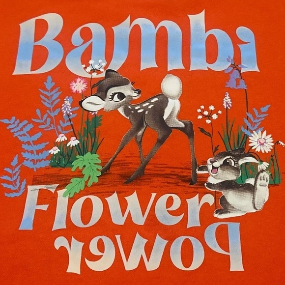 H&M Disney Divided Bambi Oversized Varsity Letterman’s Style Sweat Jacket Medium - Picture 2 of 6